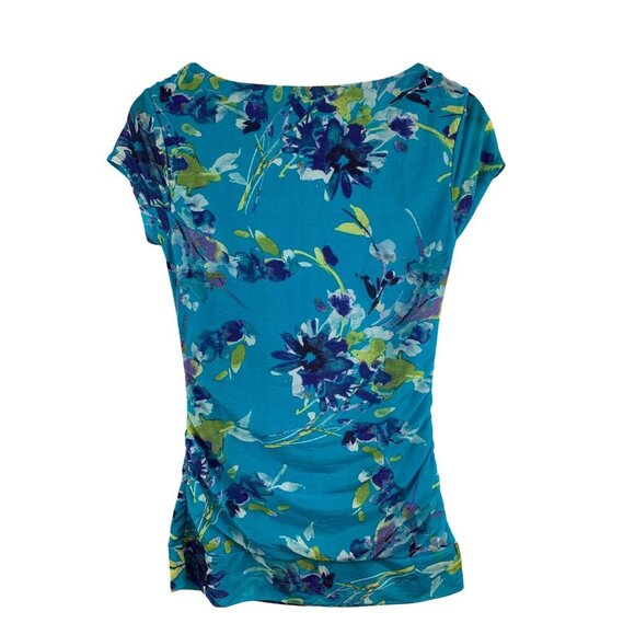 Elle Womens Floral Print Dress XS Polyester - Picture 2 of 6